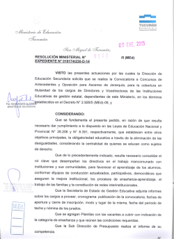 junta secundaria - Comunicados y Padrones de Juntas de