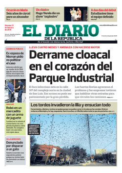 Derrame cloacal en el corazón del Parque Industrial