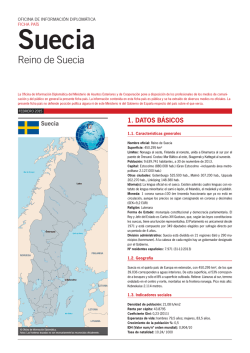 Suecia: ficha país - Ministerio de Asuntos Exteriores y de Cooperación