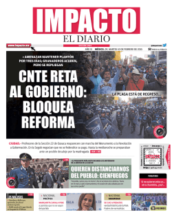 QUIEREN DISTANCIARNOS DEL PUEBLO: CIENFUEGOS