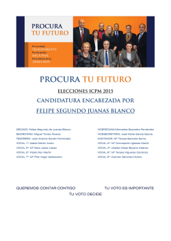 Programa PDF - CANDIDATURA PROCURA TU FUTURO
