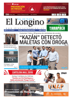 &ldquo;KAZ&Aacute;N&rdquo; DETECT&Oacute; MALETAS CON DROGA