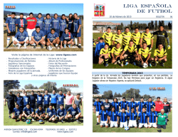 Boletín Semanal - Liga Española de Fútbol