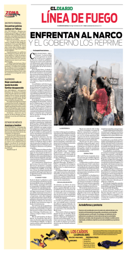 ENFRENTAN AL NARCO - El Diario de Coahuila