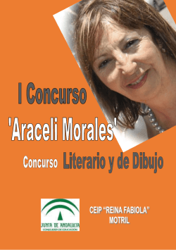 I Concurso Literario y de Dibujo `Araceli Morales`