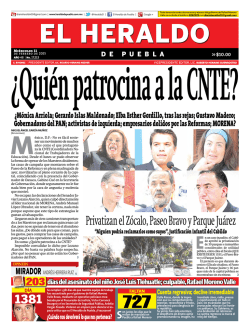 Privatizan el Zócalo, Paseo Bravo y Parque Juárez