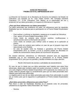 AVISO DE PRIVACIDAD - chihuahuaemprendedor.mx
