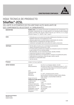 Sikaflex®-2CSL - Sika Colombia