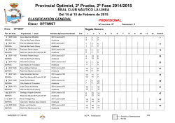 Clasificación 1ª jornada