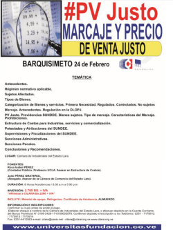 Taller PV Justo Marcaje y Precio de Venta Justo