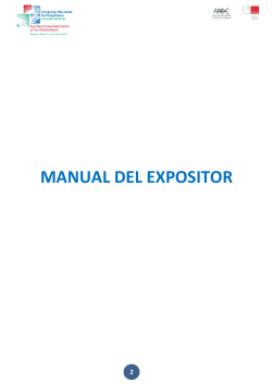 MANUAL DEL EXPOSITOR - congreso nacional de hospitales