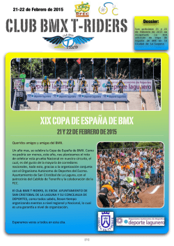 Dossier Copa de España BMX 2015