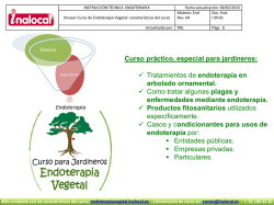 Endoterapia Vegetal cursos Dossier I09-01