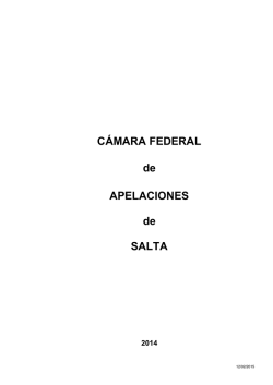 CÁMARA FEDERAL - Ministerio de Justicia y Derechos Humanos