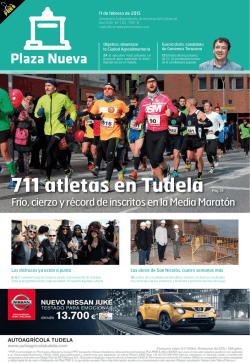 711 atletas en Tudela Pág. 14