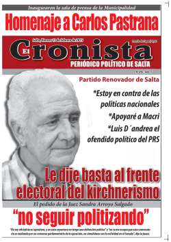 Le dije basta al frente electoral del kirchnerismo