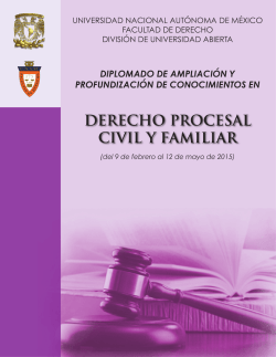 Convocatoria - Facultad de Derecho