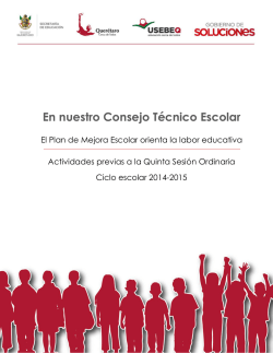 Actividades previas 5a sesi&oacute;n ordinaria Febrero 2015