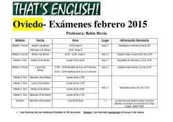 Exámenes de febrero, Belén Hevia