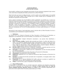 Políticas de Privacidad