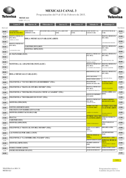 Parrillas de Programacion - Energy Communications Corp.