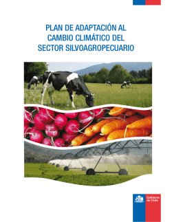plan de adaptación al cambio climático del sector silvoagropecuario
