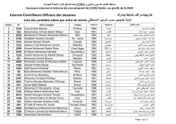 ر - را ب ط رك Externe-Contrôleurs Officiers des douanes