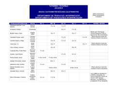 Tutorías - Departamento de Traducción e Interpretación