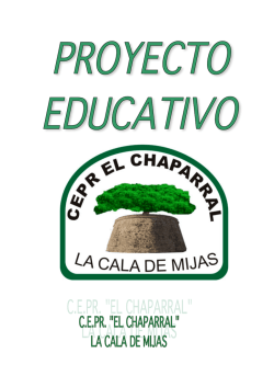 Proyecto Educativo CEPR El Chaparral 14-15