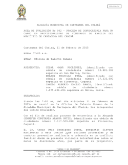 Descargar Resultado convocatoria cargo Comisario de Familia Tipo