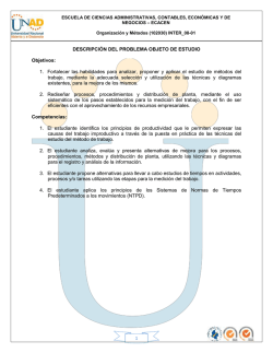 1 DESCRIPCIÓN DEL PROBLEMA OBJETO DE ESTUDIO Objetivos