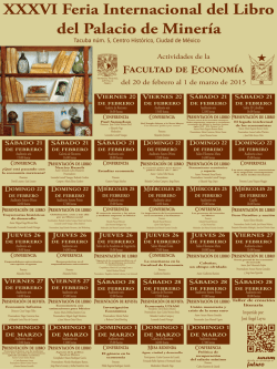 Actividades de la del 20 de febrero al 1 de marzo de 2015