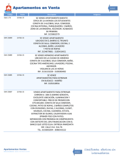 Apartamentos en Venta