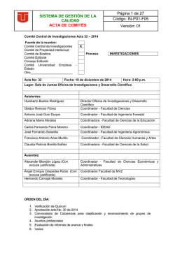 Acta 32 - Universidad del Tolima