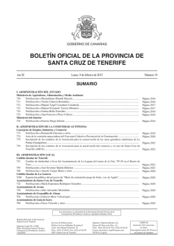 Boletín 019/2015, de fecha 9/2/2015