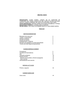 SRE-PSC-0014-2015 - Tribunal Electoral del Poder Judicial de la