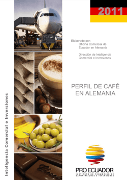 PERFIL DE CAFÉ EN ALEMANIA