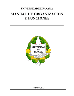 Manual de Organización y Funciones