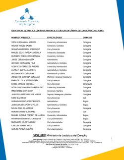 listado de &aacute;rbitros por especialidad 2015