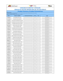 Pruebas T&eacute;cnicas y Pruebas Psicom&eacute;tricas
