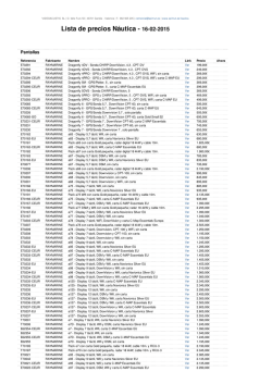 Lista de precios Náutica - 15-02-2015