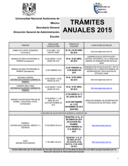 TRÁMITES ANUALES 2015 - Facultad de Derecho