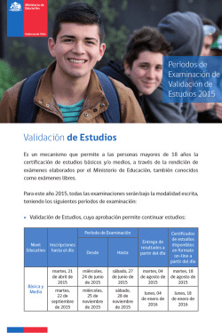 Validación de Estudios