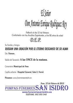 Antonio Enrique Rodríguez Rey 13-2-2015 Fene
