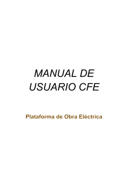 MANUAL DE USUARIO CFE