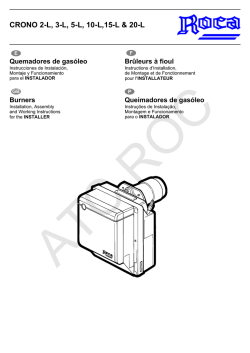 manual instrucciones crono 2-l, 3-l, 5-l, 10-l,15-l & 20-l