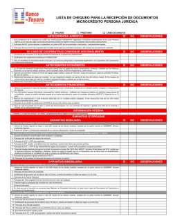 Requisitos Microcrédito