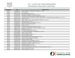 Padrón de Proveedores 2015