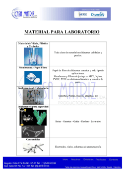 material para laboratorio - Casa Matriz :: Bogotá ::Teléfonos: (1)
