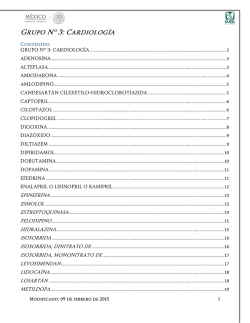 Grupo Nº 3: Cardiología